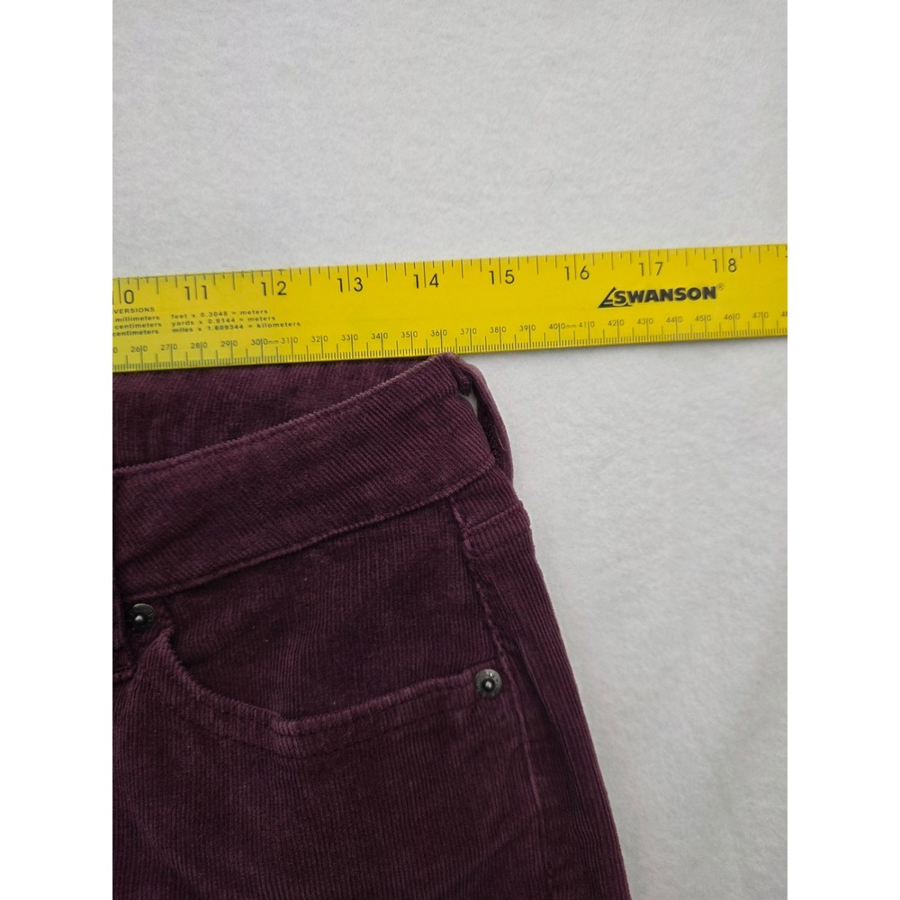 Levi's Corduroy Leggings Slim 29 Burgundy Purple Indie Boho - Picture 5 of 10
